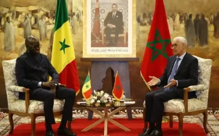 الطالبي العلمي يبحث مع رئيس الجمعية الوطنية للسنغال تعزيز التعاون البرلماني