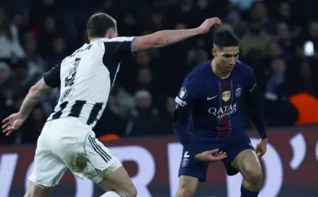 دوري أبطال أوروبا.. باريس سان جيرمان يسقط في فخ التعادل أمام نيوكاسل يونايتد ويسلكان طريق الملحق