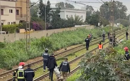 مصرع شخصين بعد دهسهما من طرف قطار بالدار البيضاء