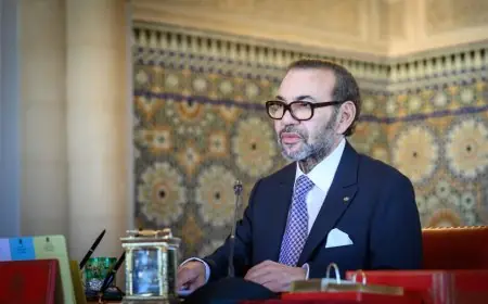 برقية تهنئة من الملك محمد السادس إلى أمير الكويت بمناسبة احتفال بلاده بعيدها الوطني