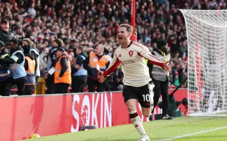 الدوري الانجليزي.. ليفربول يفوز على نوتينغهام فورست بهدف قاتل في الوقت الضائع