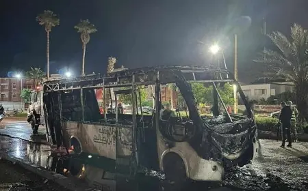 اندلاع حريق داخل حافلة للنقل الحضري بين سوق السبت والفقيه بن صالح يثير هلع الركاب