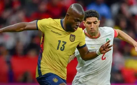 منتخب الإكوادور يشيد بقوة المنتخب المغربي بعد التعادل في ودية مدريد