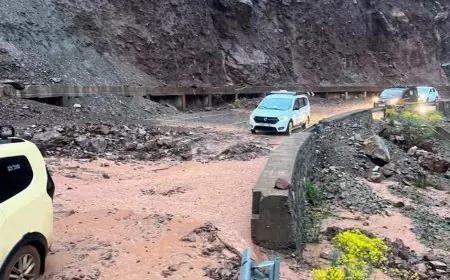 انهيار صخري مفاجئ يقطع الطريق بين مراكش وورزازات