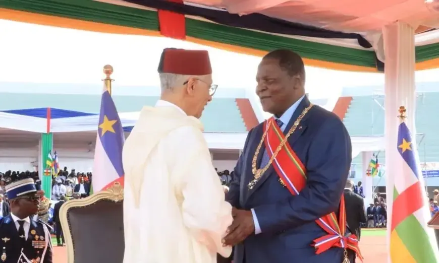 Rachid Talbi Alami représente le Roi Mohammed VI à l'investiture du président de la République centrafricaine