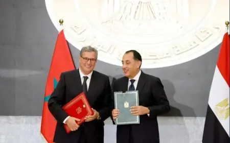 التوقيع على سلسلة اتفاقيات لتعزيز التعاون الثنائي بين المغرب ومصر