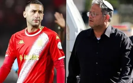 حكيم زياش يرد على تهديدات الوزير الإسرائيلي إيتمار بن غفير