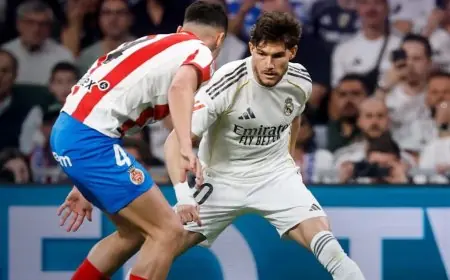 جيرونا يفرض تعادلا مثيرا على ريال مدريد ويصعب مهمته في الفوز بلقب الدوري الإسباني