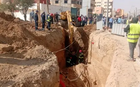 جرسيف.. إنقاذ 3 عمال بعد انهيار أرضي مفاجئ داخل ورش الأشغال العمومية