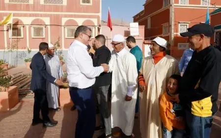 Aziz Akhannouch en visite à Tafraout, son village natal