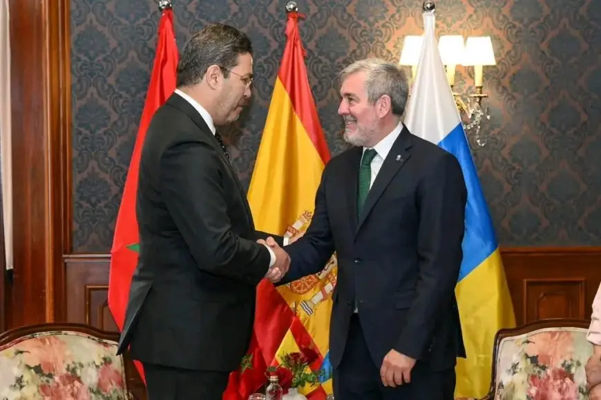 سوس ماسة وجزر الكناري يبحثان توسيع التعاون الاقتصادي وتتبع تنفيذ الاتفاقيات المشتركة بإسبانيا. المصدر 