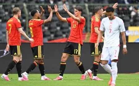 بلجيكا تدك شباك تونس بخماسية نظيفة قبيل انطلاق كأس العالم