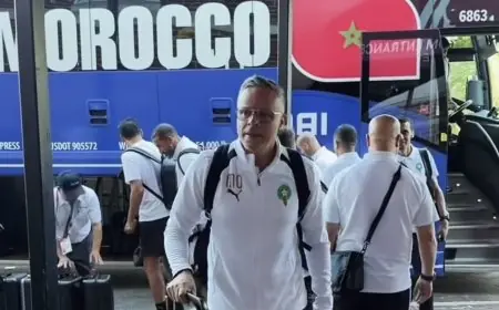 المنتخب المغربي يشد الرحال إلى أتلانتا استعداداً لمواجهة هايتي في كأس العالم