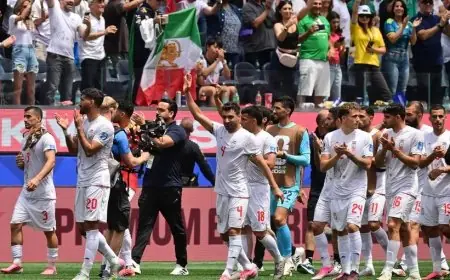 "جئنا بفخر ونغادر بكرامة".. منتخب إيران يترك رسالة في غرفة الملابس بملعب لوس أنجلوس