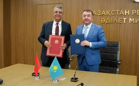 المغرب وكازاخستان يوقعان اتفاقية جديدة لتعزيز التعاون القضائي في المجال المدني