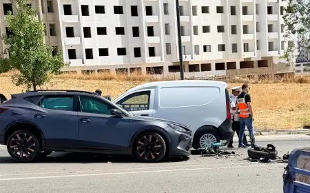 اصطدام قوي بين سيارة أجرة و3 سيارات نفعية يخلف قتلى بطنجة