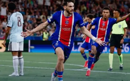 باريس سان جيرمان يتوج بكأس السوبر الأوروبي بعد الفوز على أستون فيلا