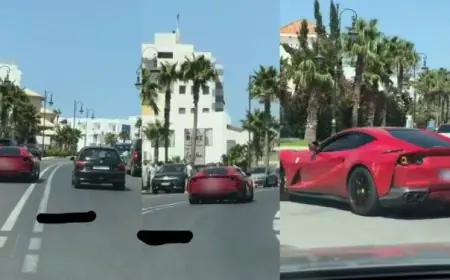 السياقة الاستعراضية تورط سائق "فيراري" في قبضة أمن طنجة