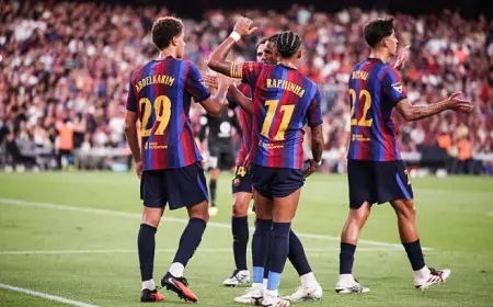 برشلونة يتوج بكأس خوان جامبر بعده فوزه على الأهلي المصري