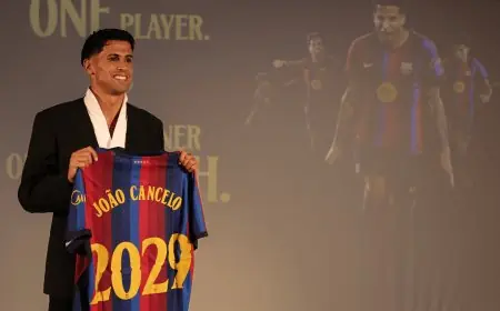 برشلونة يتعاقد مع البرتغالي جواو كانسيلو حتى عام 2029 في صفقة انتقال حر