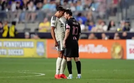 غرامة مالية على ميسي بسبب صفعه  لاعب فيلادلفيا في الدوري الأمريكي