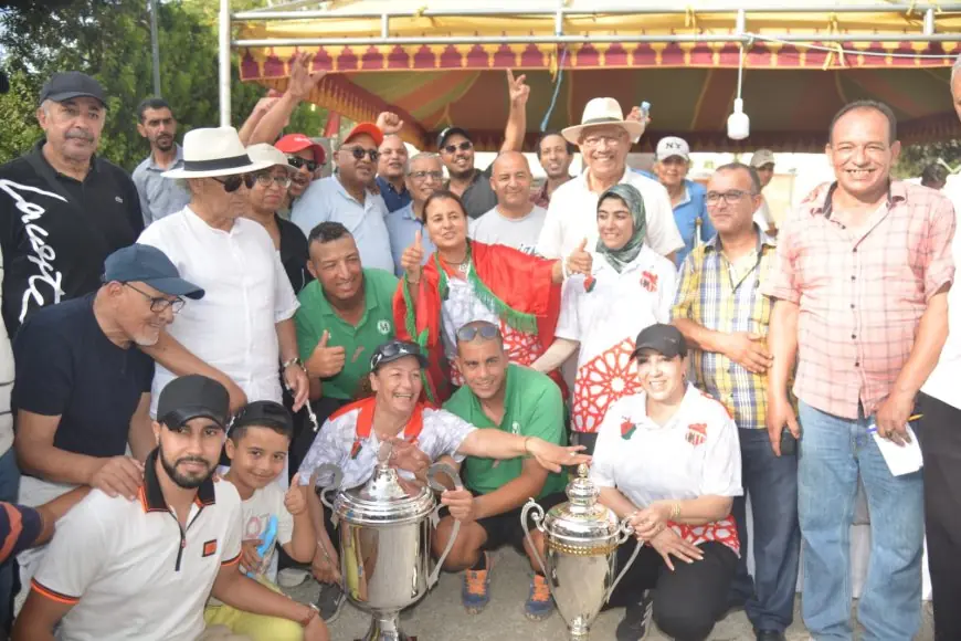 تتويج سطاد المغربي "ذكور" شباب أطلس خنيفرة "إناث"بلقب كأس العرش للكرة الحديدية