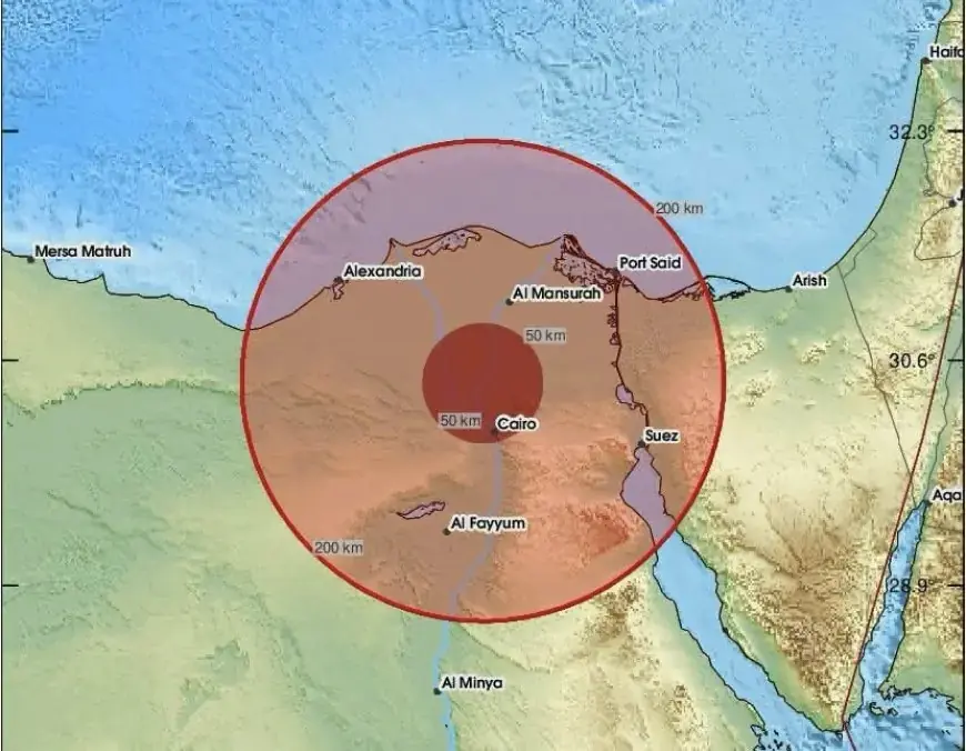 Séisme de magnitude 5,4 ressenti dans plusieurs villes égyptiennes
