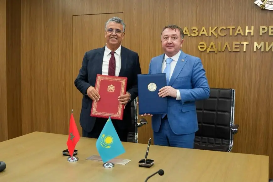 المغرب وكازاخستان يوقعان اتفاقية جديدة لتعزيز التعاون القضائي في المجال المدني