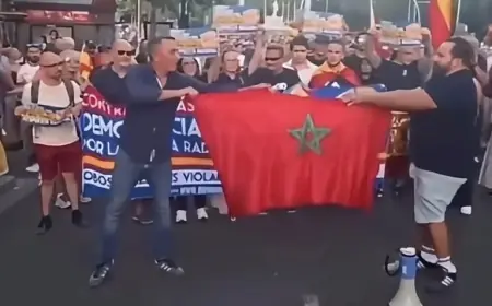 محامو تطوان يدينون تمزيق العلم الوطني المغربي بإسبانيا