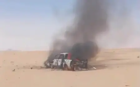 Un drone des Forces Armées Royales vise deux véhicules à la frontière mauritanienne