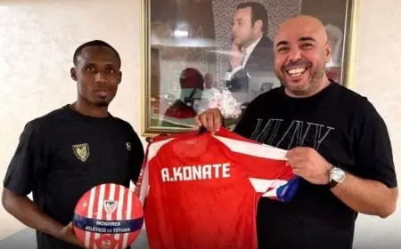 المغرب التطواني يعلن تعاقده مع اللاعب الإيفواري أبي بكر كوناتي