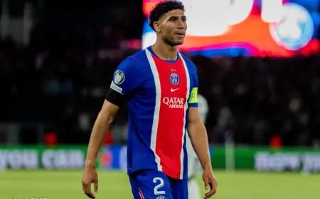 PSG : Achraf Hakimi légèrement touché à la cuisse, le club rassure