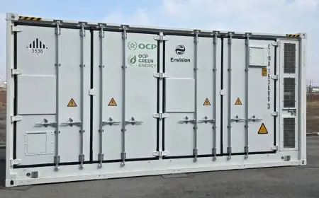 Benguerir : OCP Green Energy met en service le premier grand système de stockage par batteries LFP au Maroc