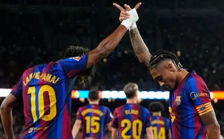 برشلونة يقسو على راسينغ سانتاندير بسباعية ويواصل صدارة الدوري الإسباني