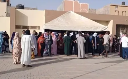 نسبة المشاركة النهائية في الانتخابات التشريعية بإقليم العيون تبلغ 79,52%