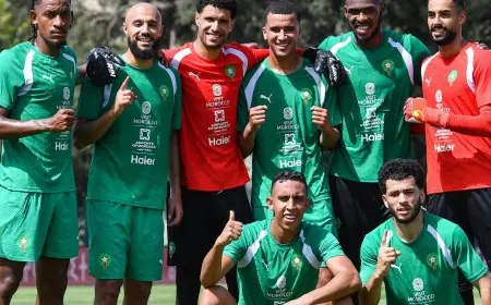 المنتخب المغربي يختتم تحضيراته لمواجهة الغابون