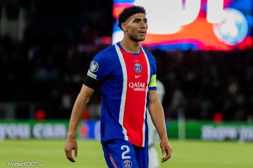 PSG : Achraf Hakimi légèrement touché à la cuisse, le club rassure